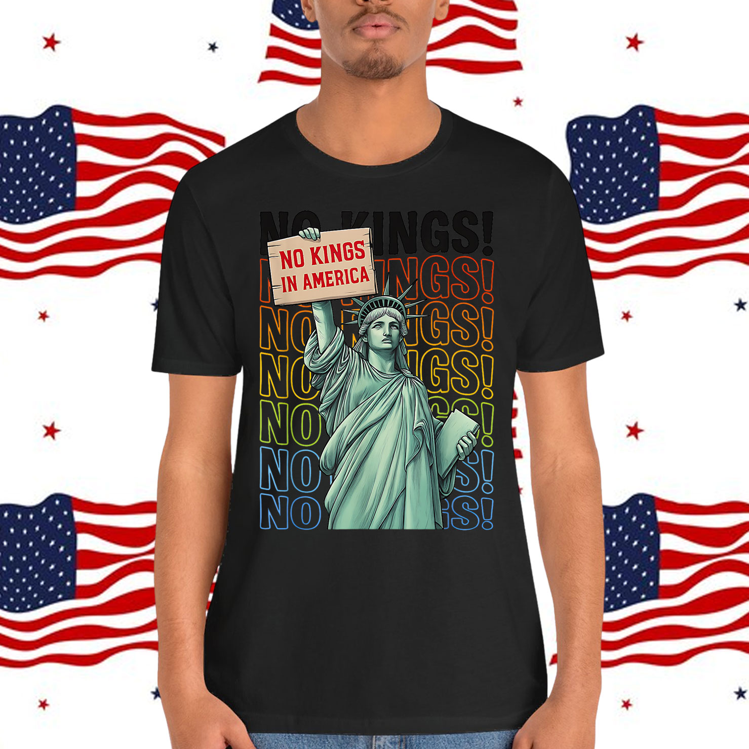 Funny Since 1776 Protest Kings No America T-Shirt