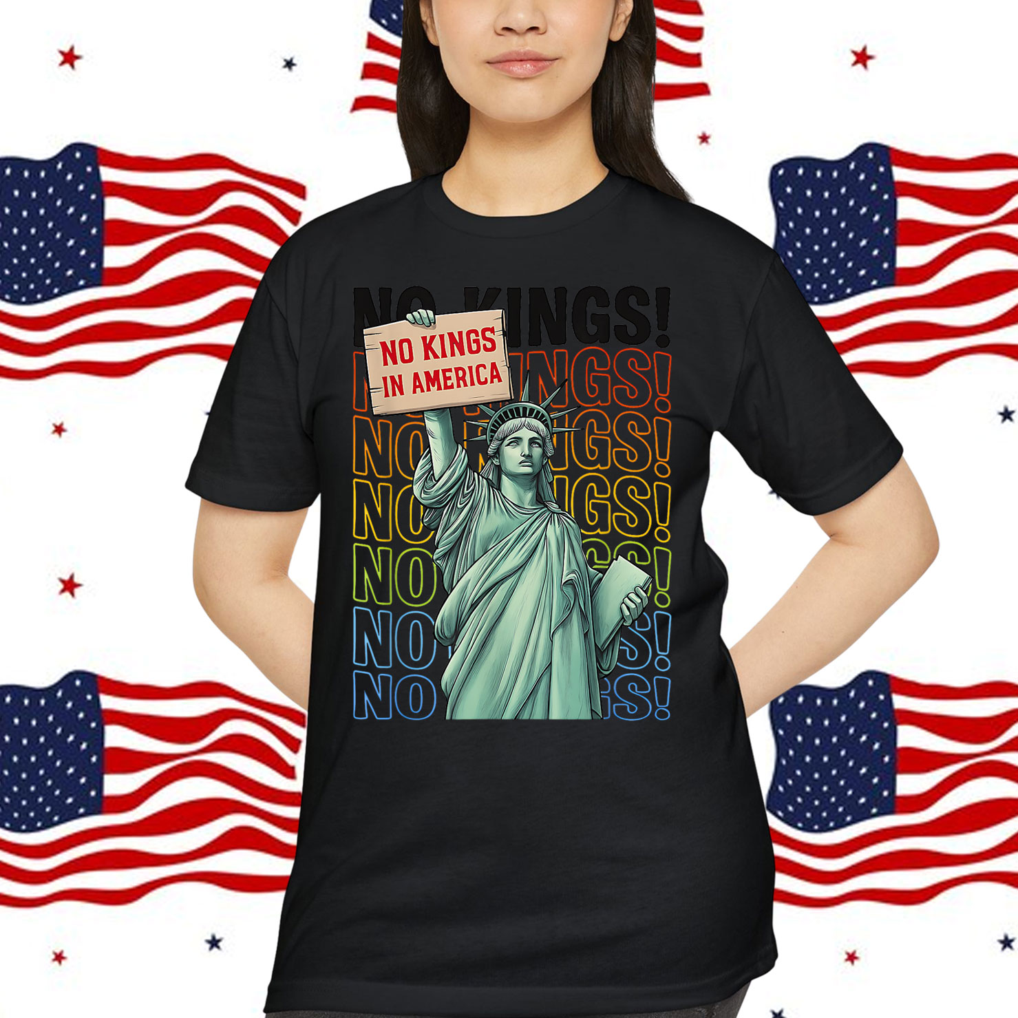 Funny Since 1776 Protest Kings No America T-Shirt
