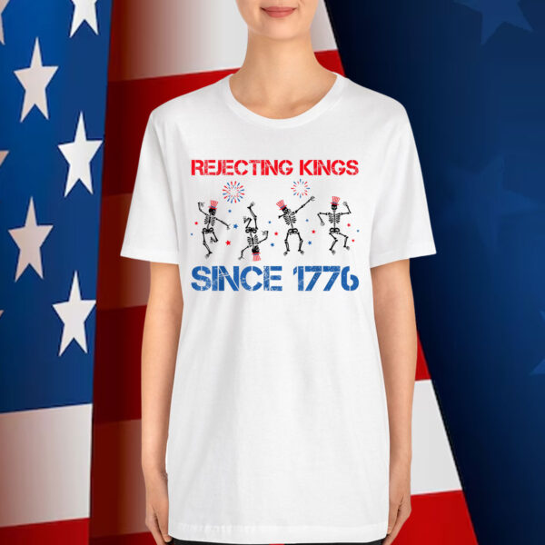 Funny Skeleton Amercian Since 1776 T-Shirt