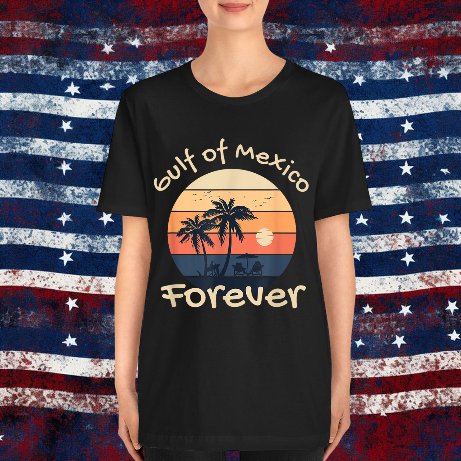 Gulf of Mexico Forever Anti Trump Design T-Shirt