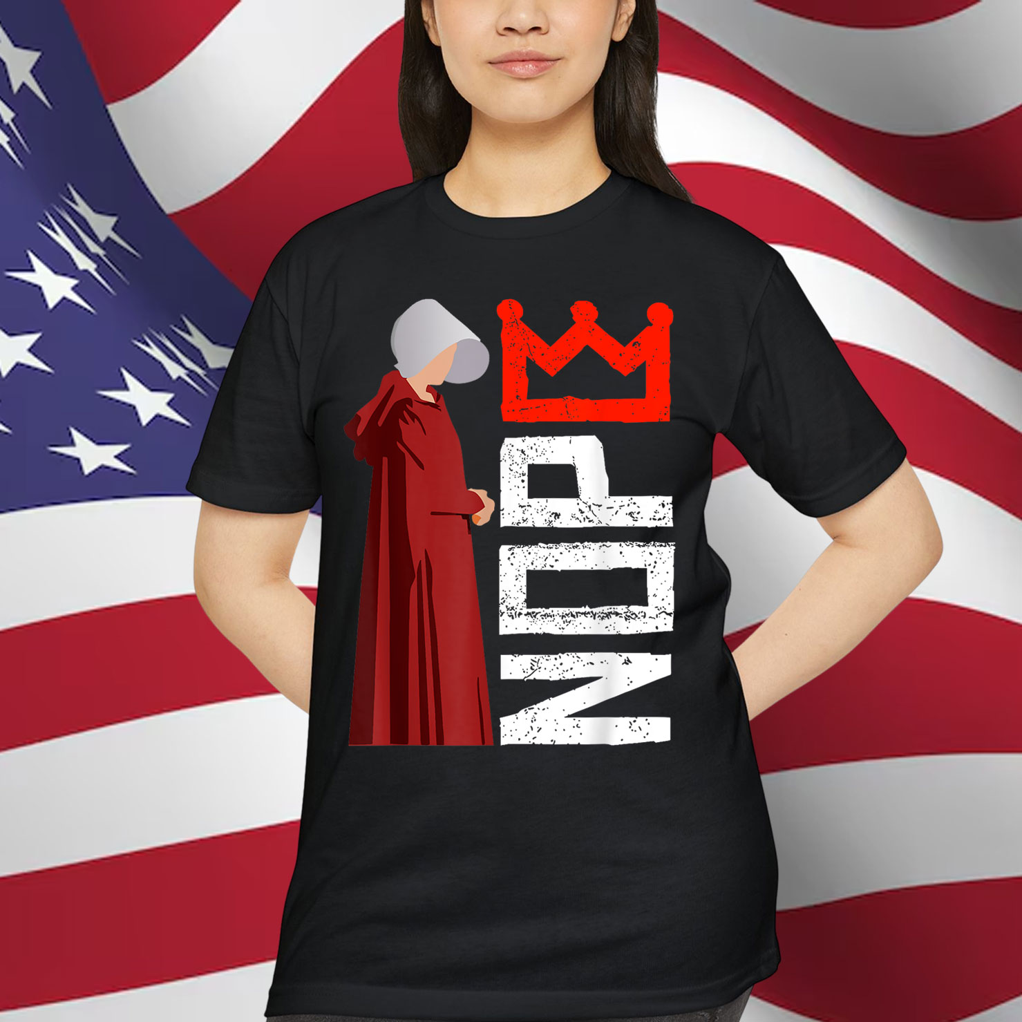 Handmaid No Kings Feminist Quote Empowerment T-Shirt