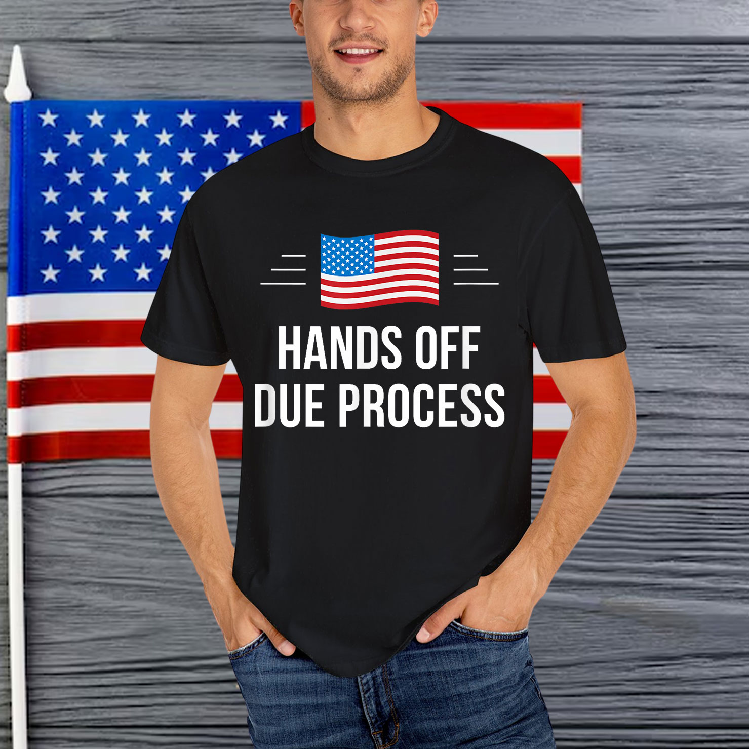 Anti Trump Hands Off Due Process People T-Shirt