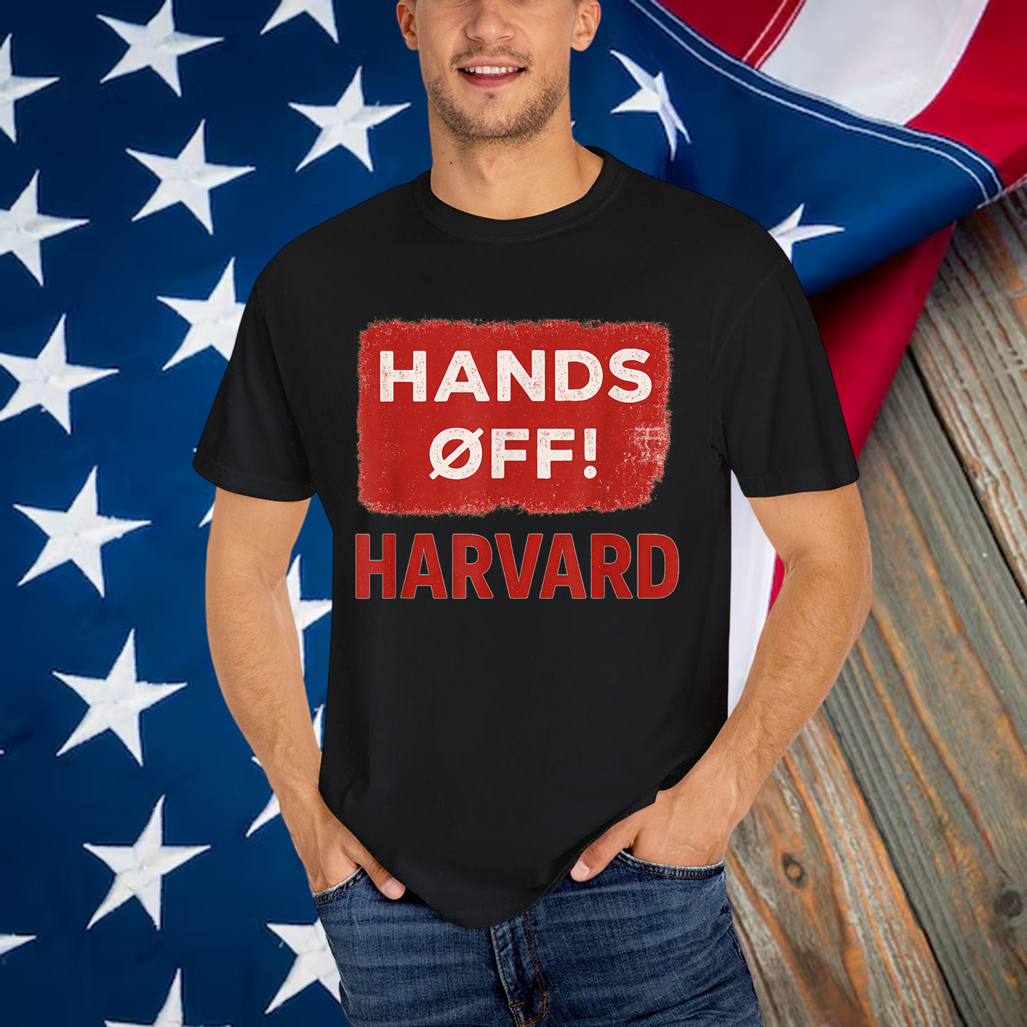 Hands Off Harvard T-Shirt