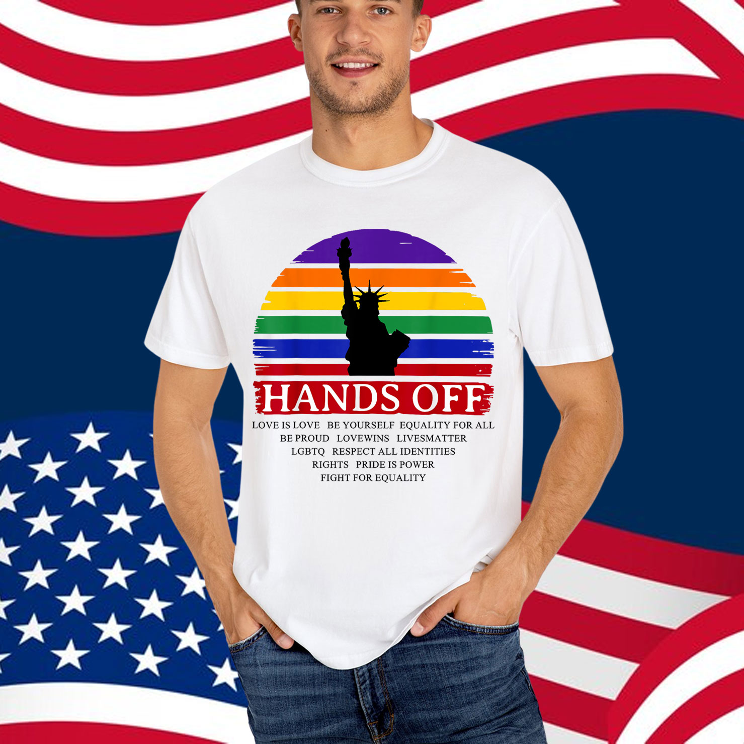 Hands Off Pride Month T-Shirt