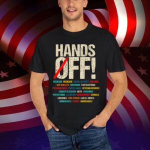 Hands Off Protest Funny Vintage T-Shirt