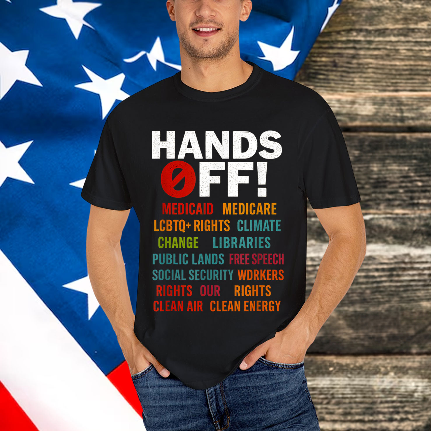 Hands Off Protest Human Rights T-Shirt