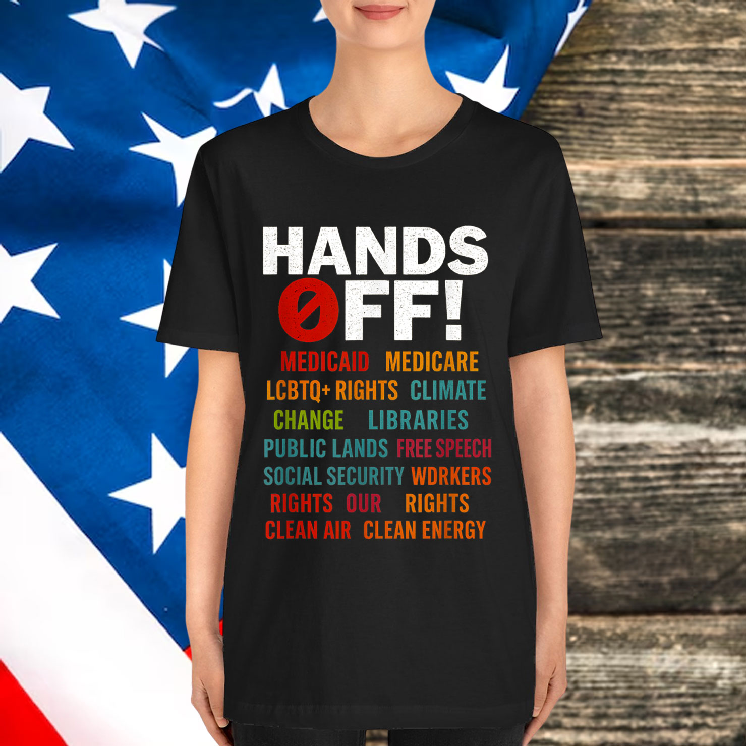 Hands Off Protest Human Rights T-Shirt