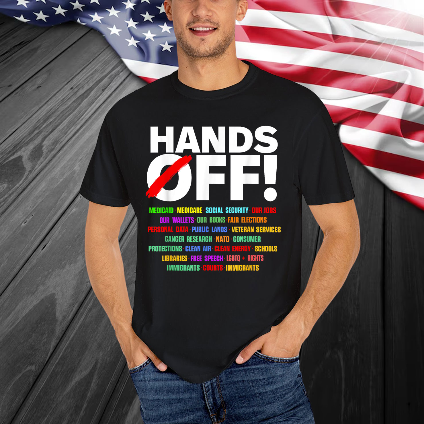 Hands Off Protest T-Shirt
