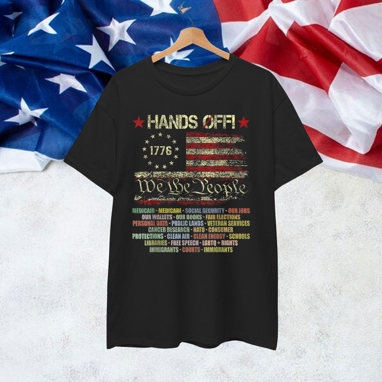 Hands Off Social Security Protest Resist T-Shirt