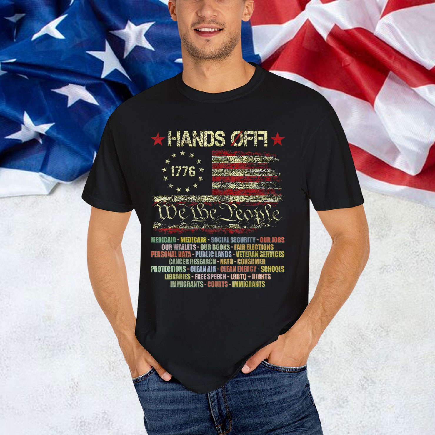 Hands Off Social Security Protest Resist T-Shirt