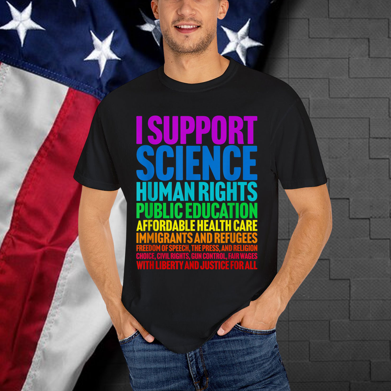 I Support Progressive Liberal Democratic Causes T-Shirt