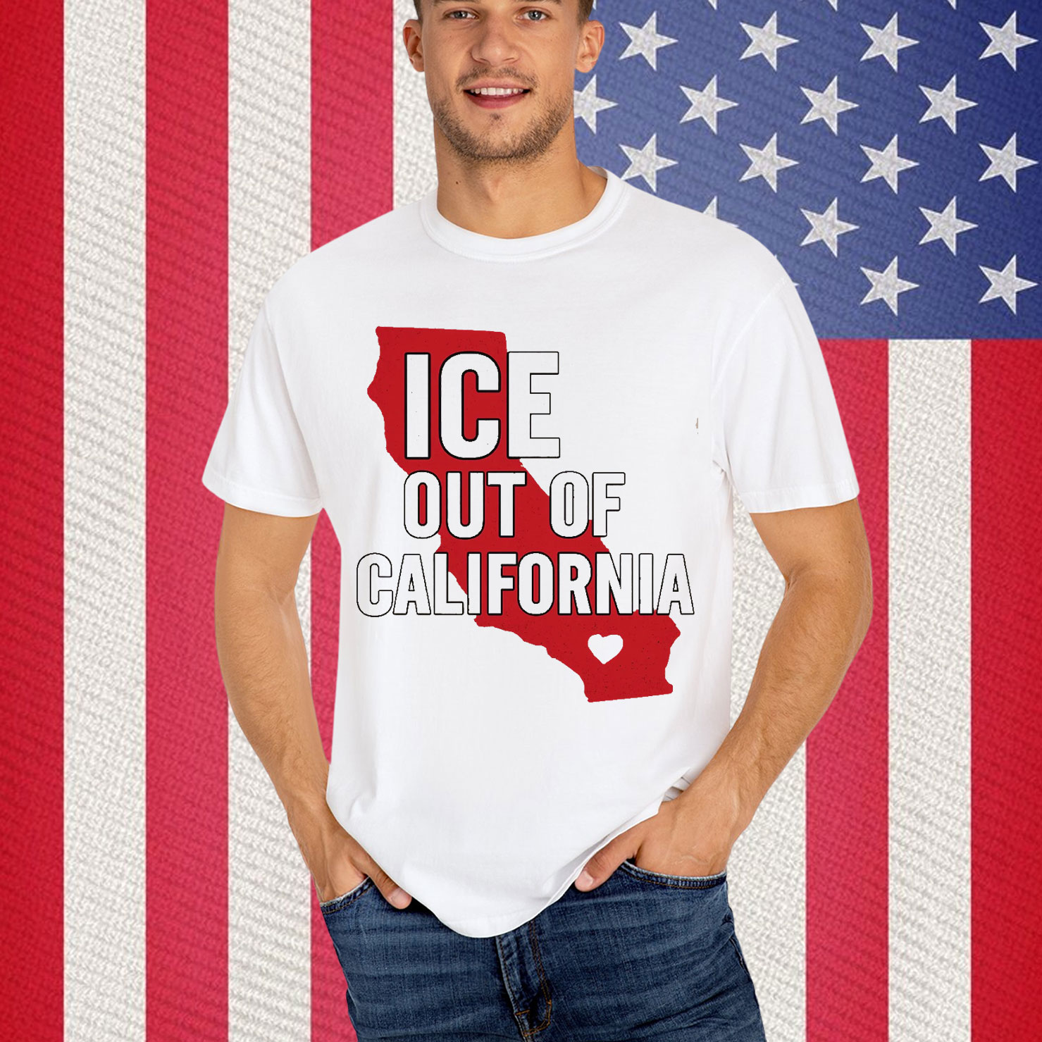 ICE Out of California Anti Protest Shirt