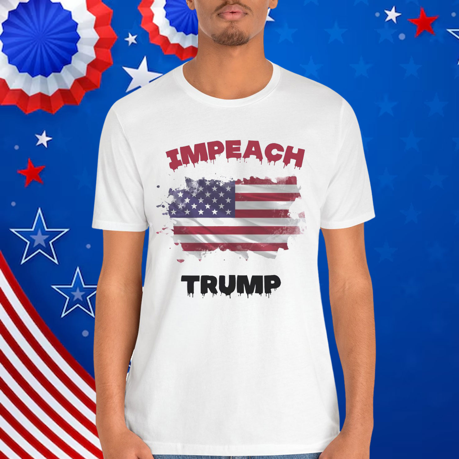 IMPEACH Trump Anti Democracy Liberal T-Shirt
