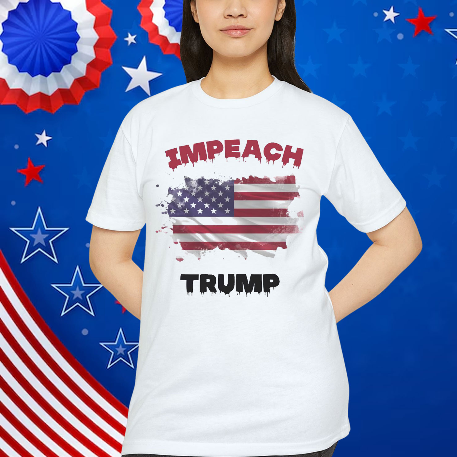 IMPEACH Trump Anti Democracy Liberal T-Shirt