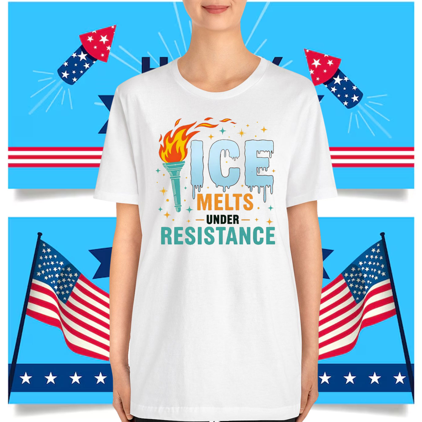 Ice Melts Under Resistance T-Shirt