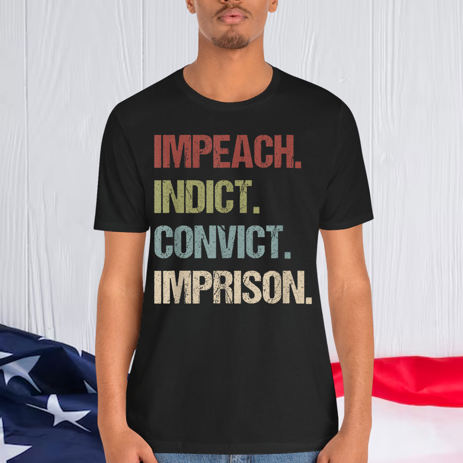 Impeach Indict Convict Imprison anti Trump impeach Trump Shirt