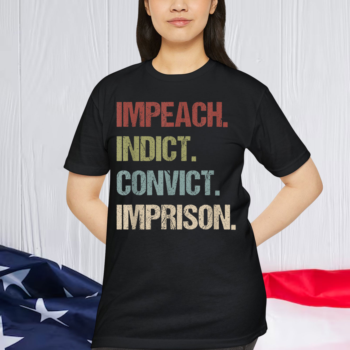 Impeach Indict Convict Imprison anti Trump impeach Trump Shirt