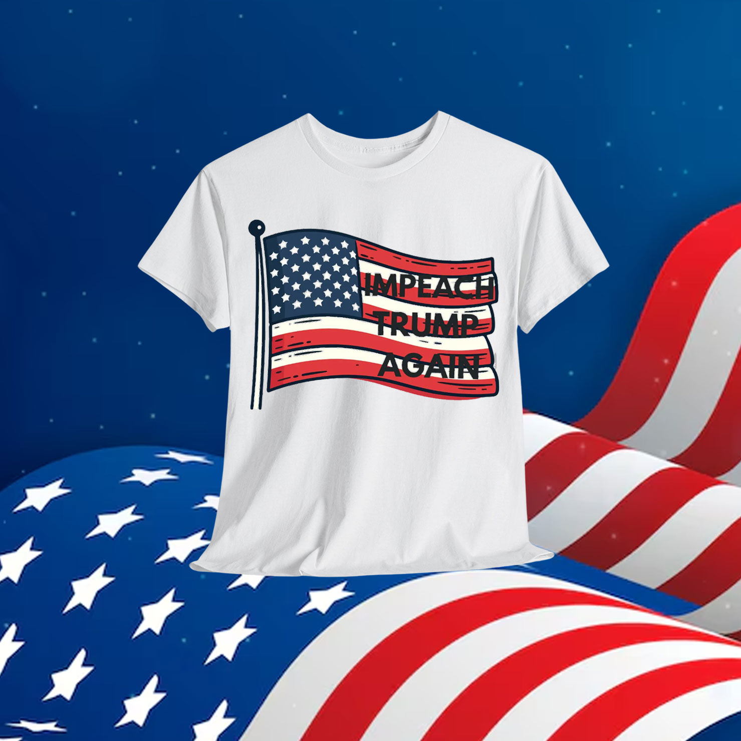 Impeach Political Trump Fight T-Shirt