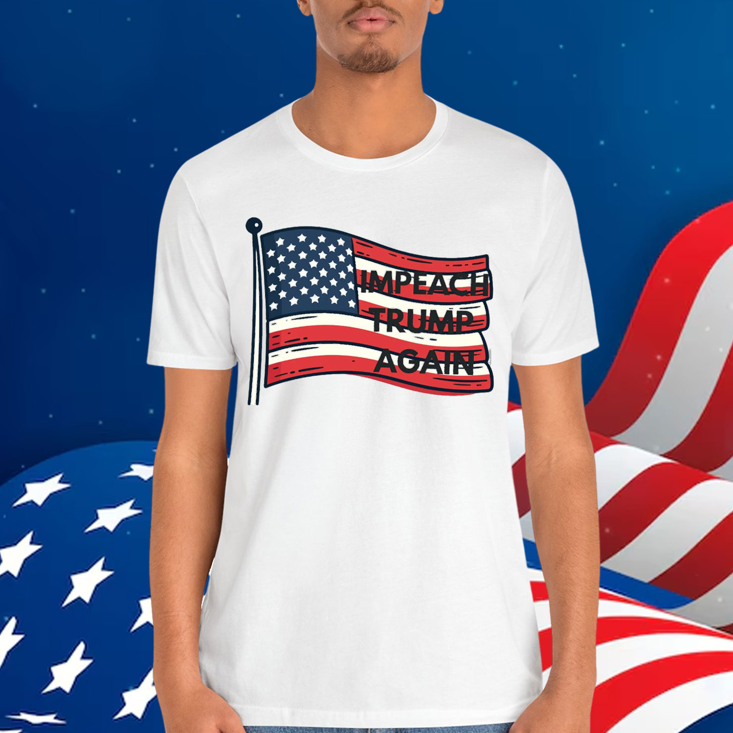 Impeach Political Trump Fight T-Shirt