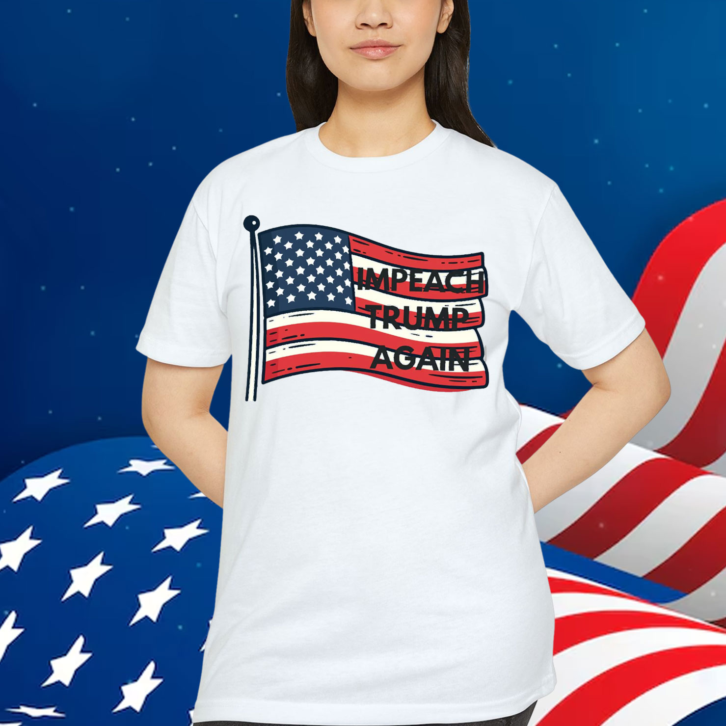 Impeach Political Trump Fight T-Shirt