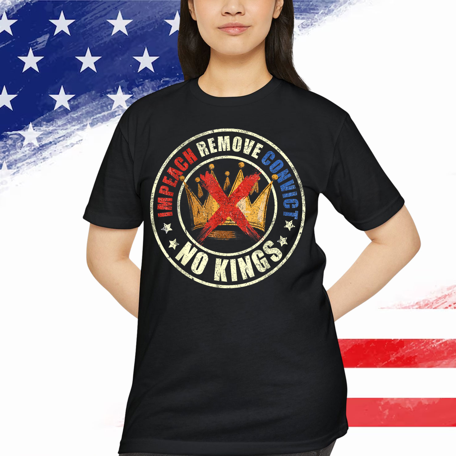 Impeach Remove Convict No Kings Since T-Shirt