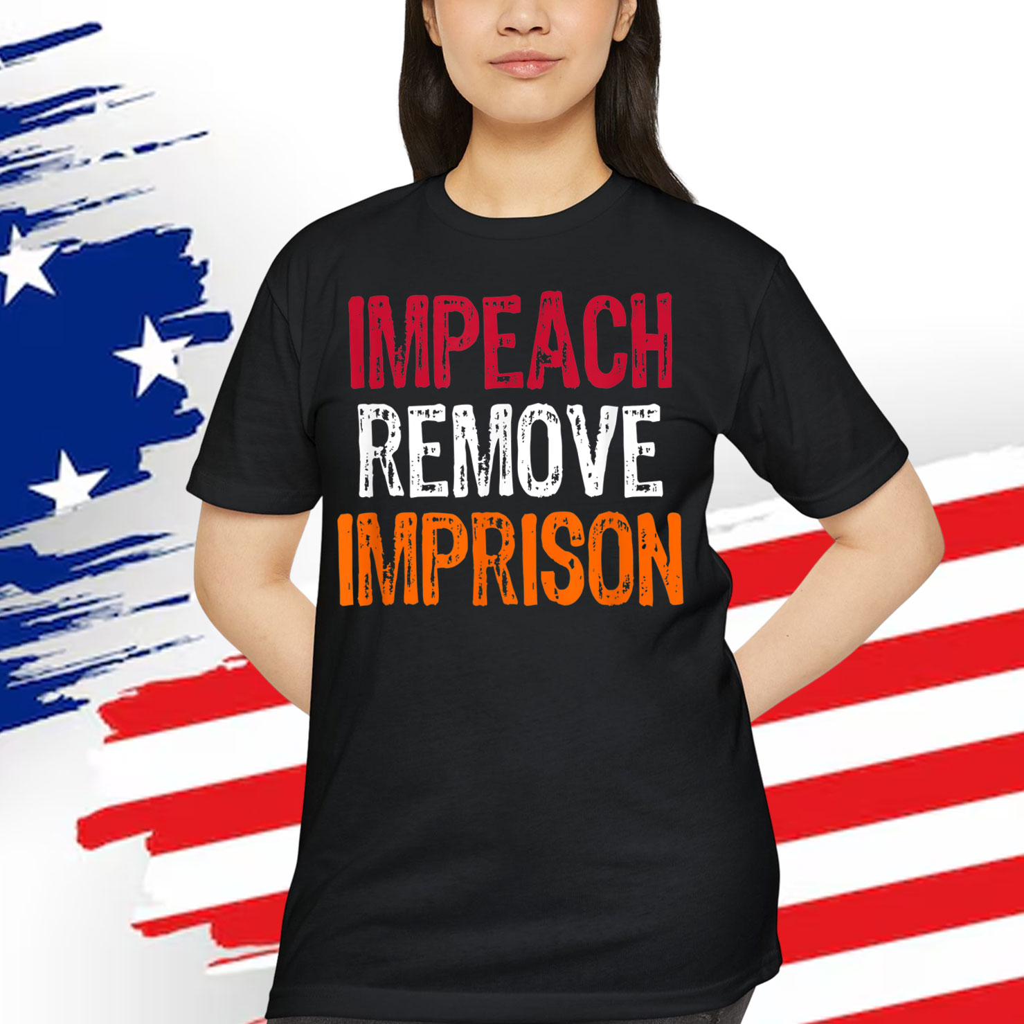 Impeach Remove Imprison Anti Donald Trump Humor T-Shirt
