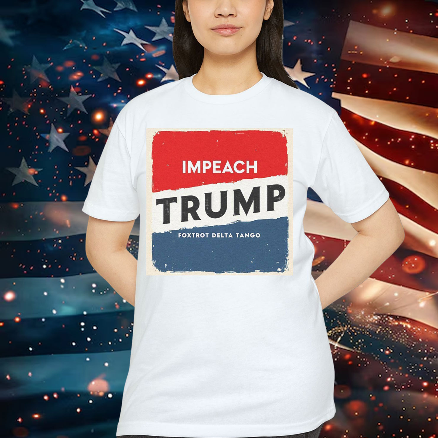 Impeach Trump Bold Political Statement T-Shirt