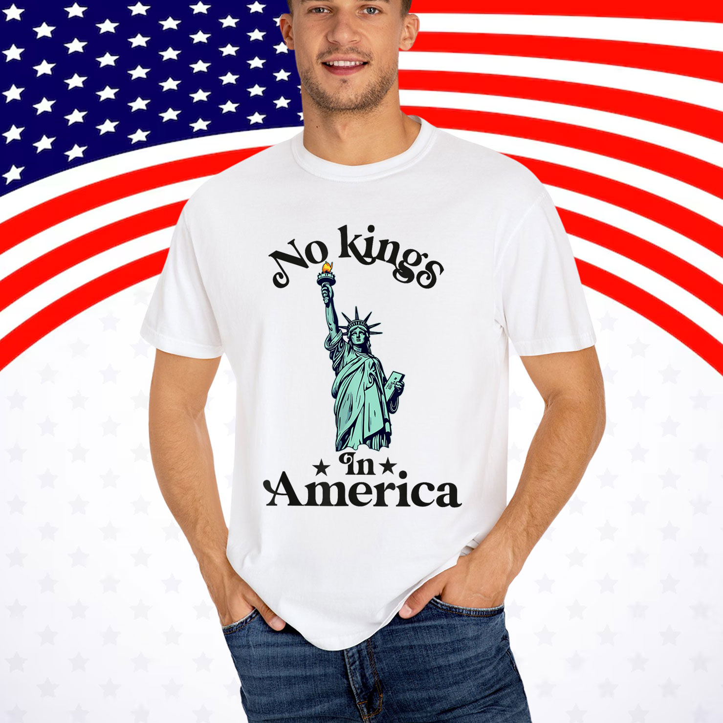 Womens No Kings In America T-Shirt