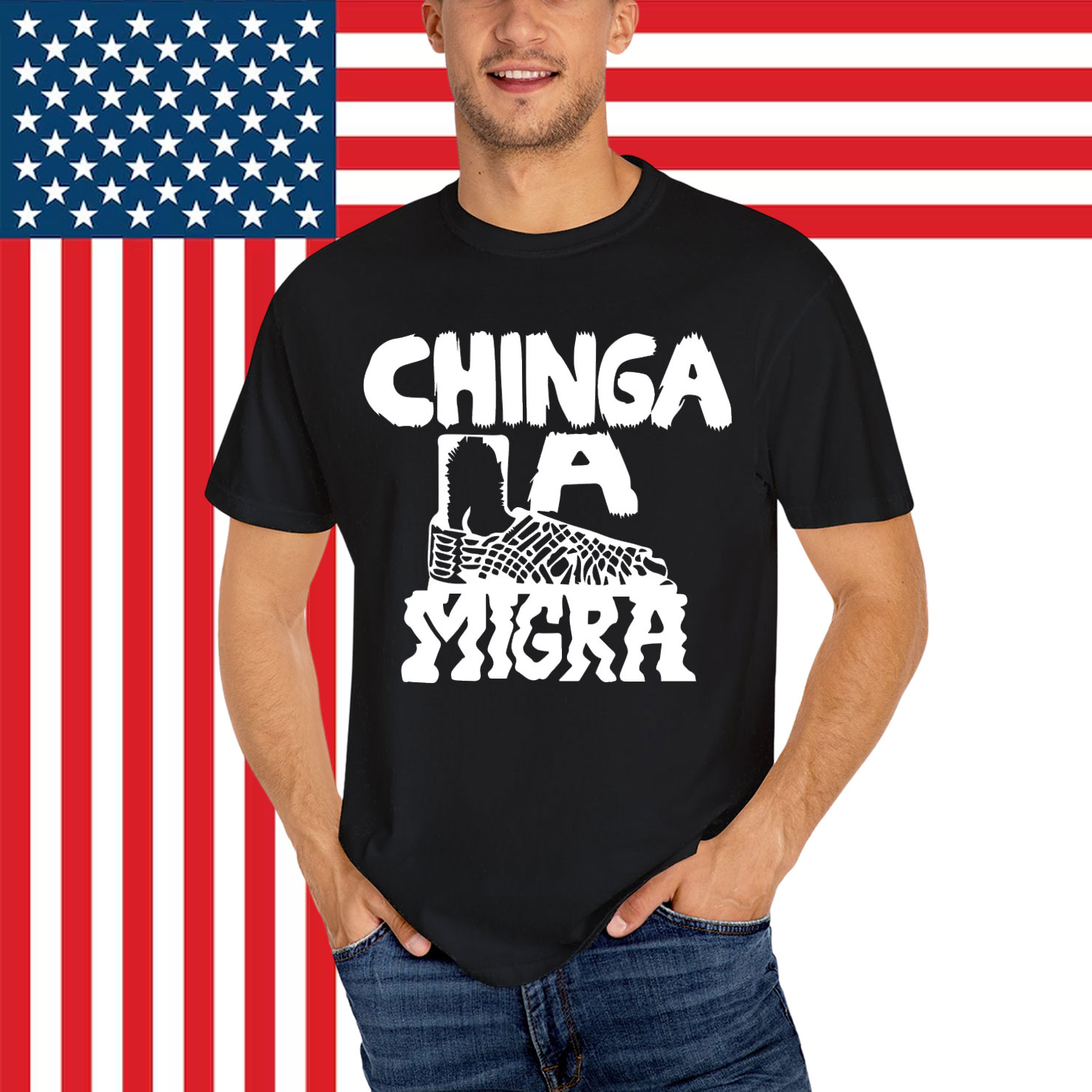 Chinga La Migra Instant Digital Shirt