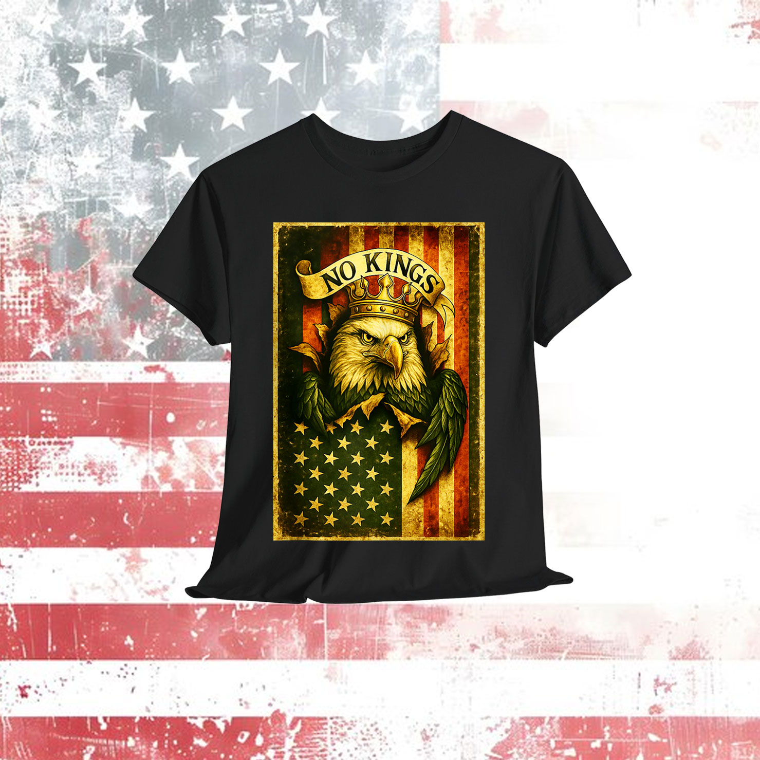 Kings Protest Graphic Bold Anti Tyranny T-Shirt