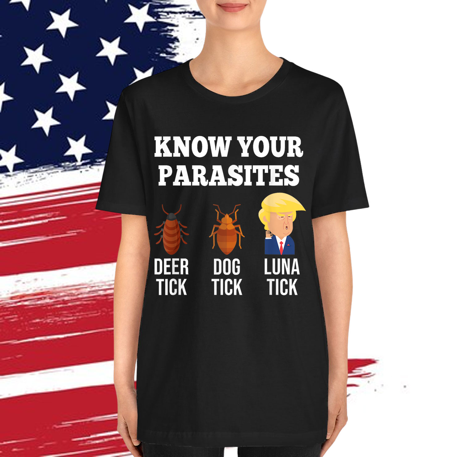 Know Your Parasites Anti Trump Funny TICK Resist T-Shirt
