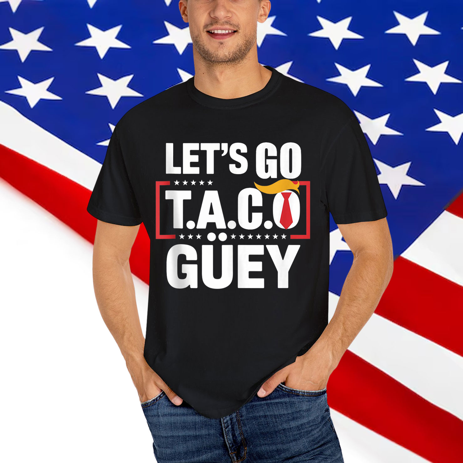 Let's Go TACO Güey Fun Anti Trump Political T-Shirt