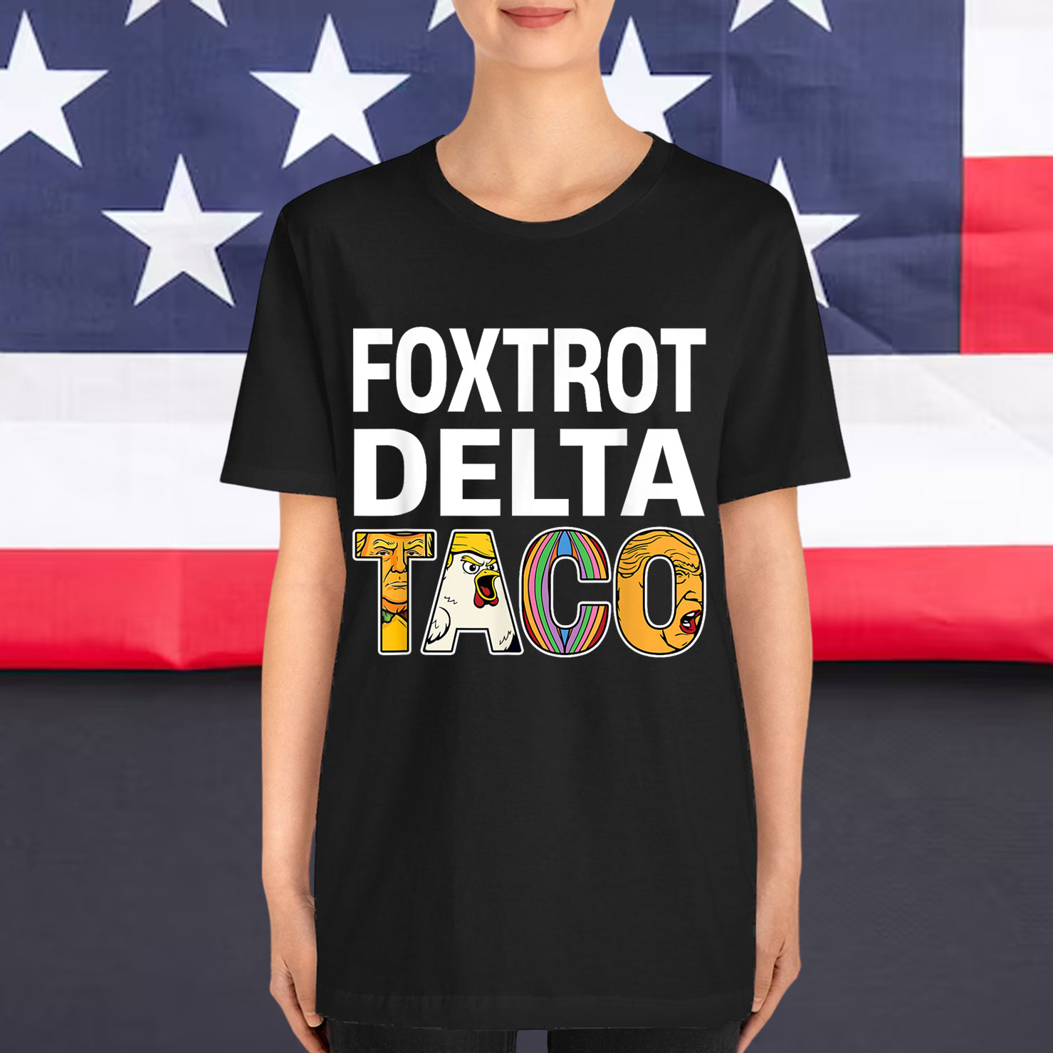 Let's Go Taco Chicken Trump Tariff T-Shirt