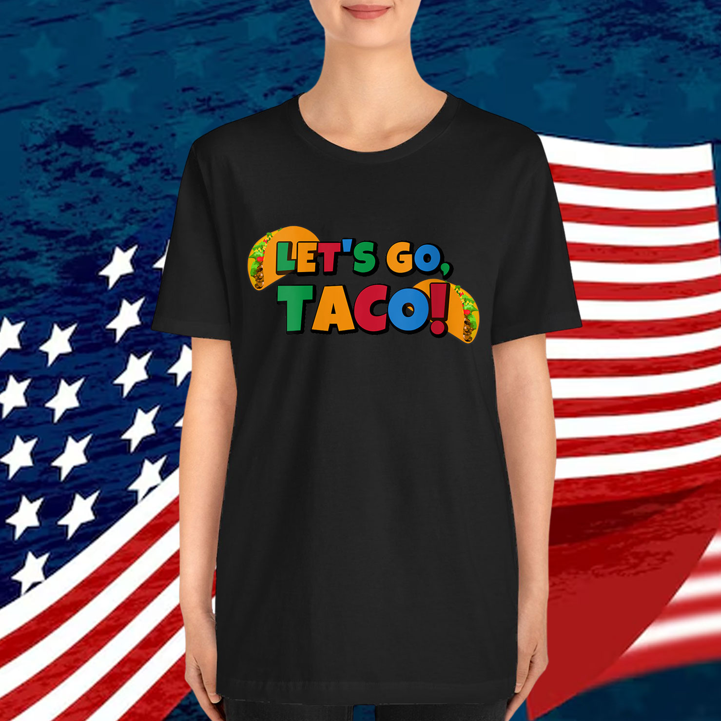 Let's Go Taco Chicken Trump Tariff T-Shirt