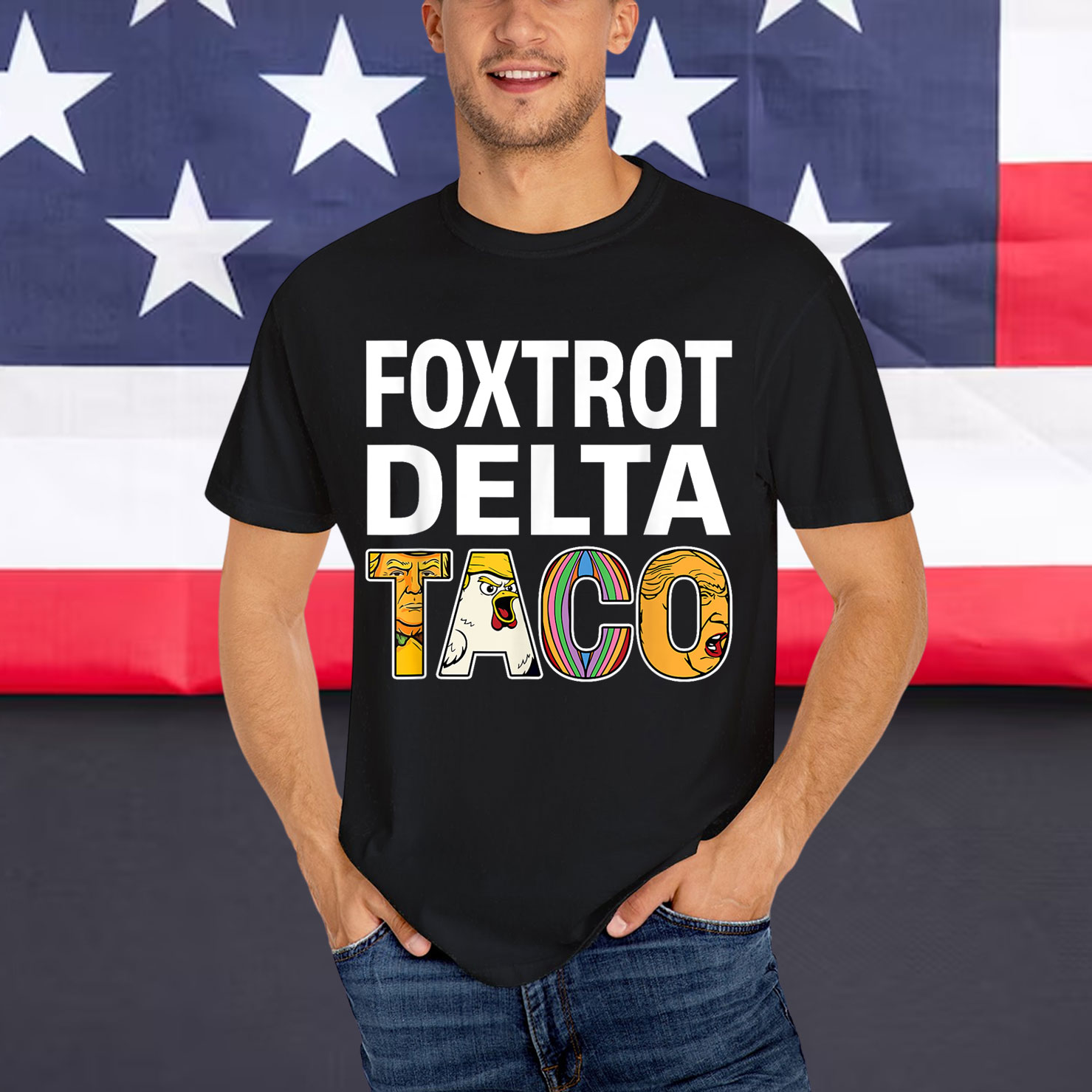 Let's Go Taco Chicken Trump Tariff T-Shirt