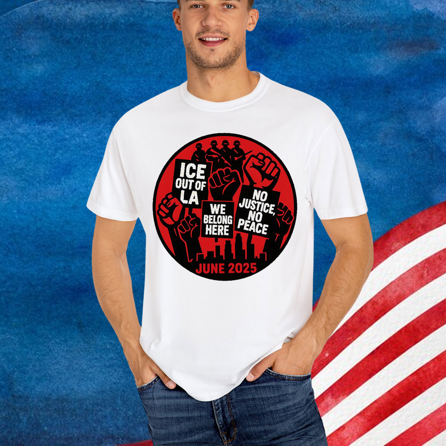 Abolish Ice Los Angeles Protest Shirt