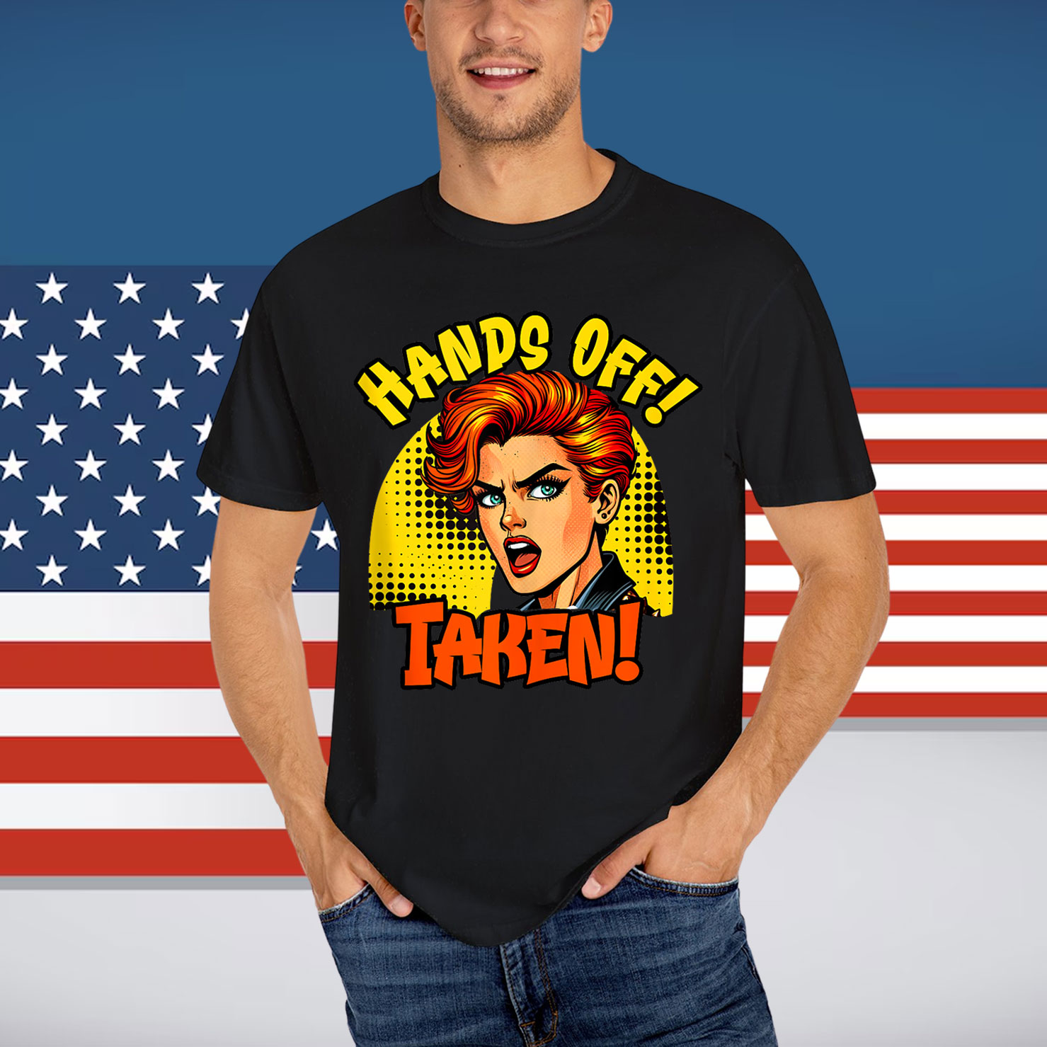 Mallorca Party HANDS OFF TAKEN Funny Malle T-Shirt