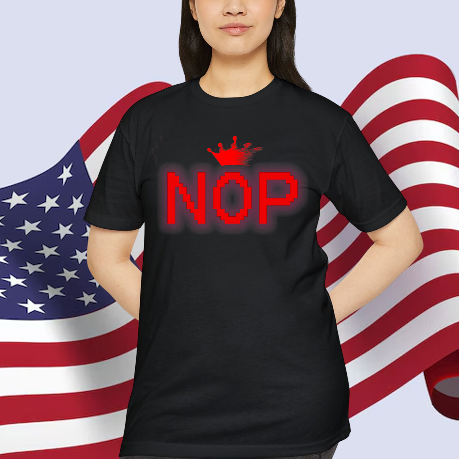 Mens No Kings Protest Sign Horizontal Premium T-Shirt