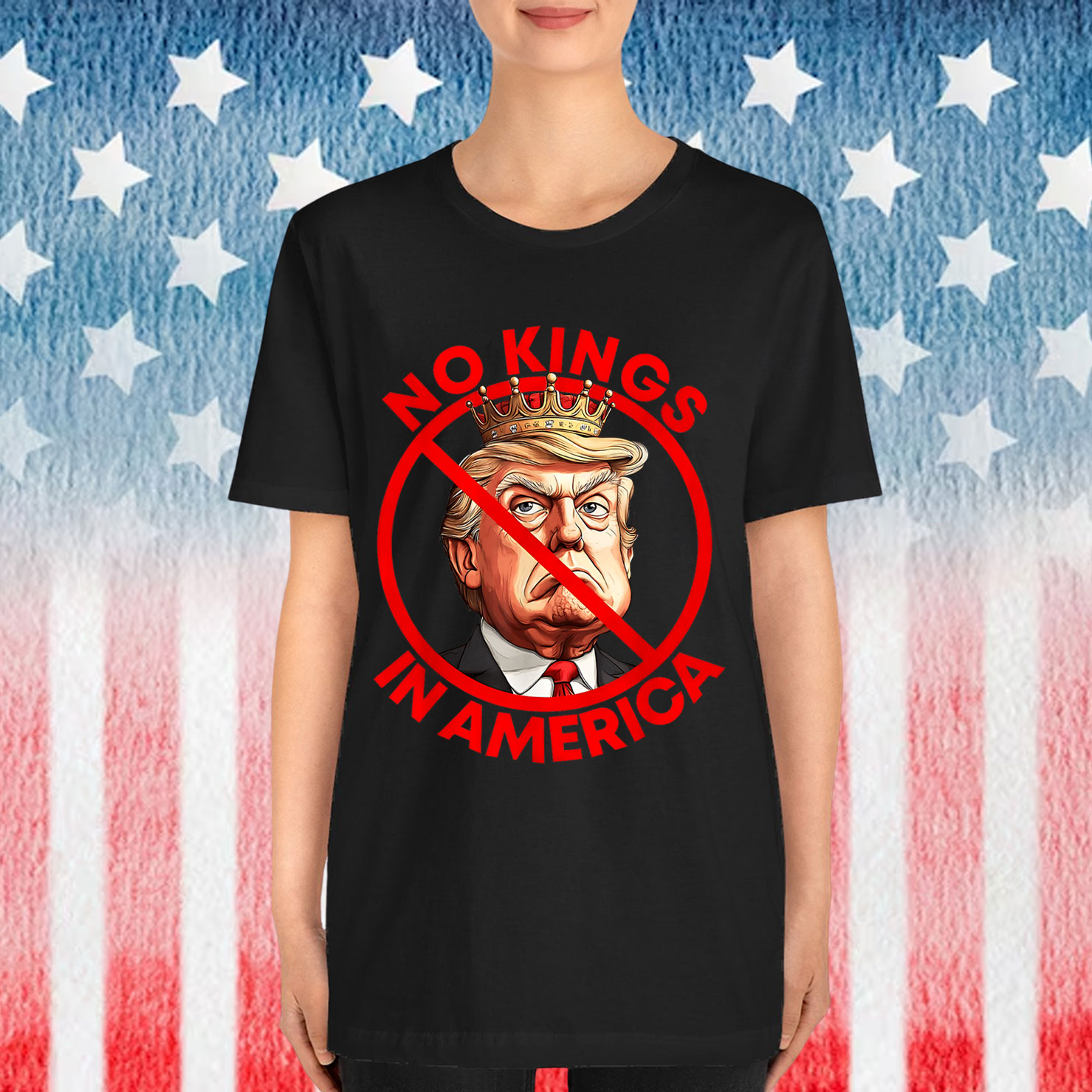 No Kings In America Pro T-Shirt