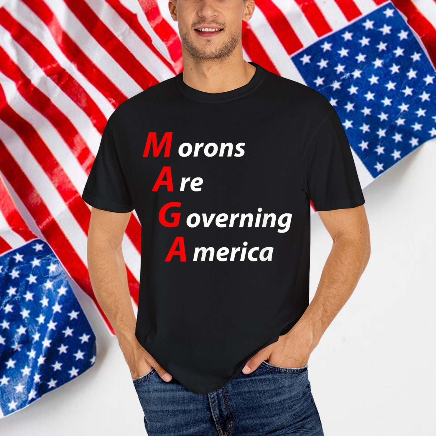 Morons Are Governing America Anti Trump Political T-Shirt