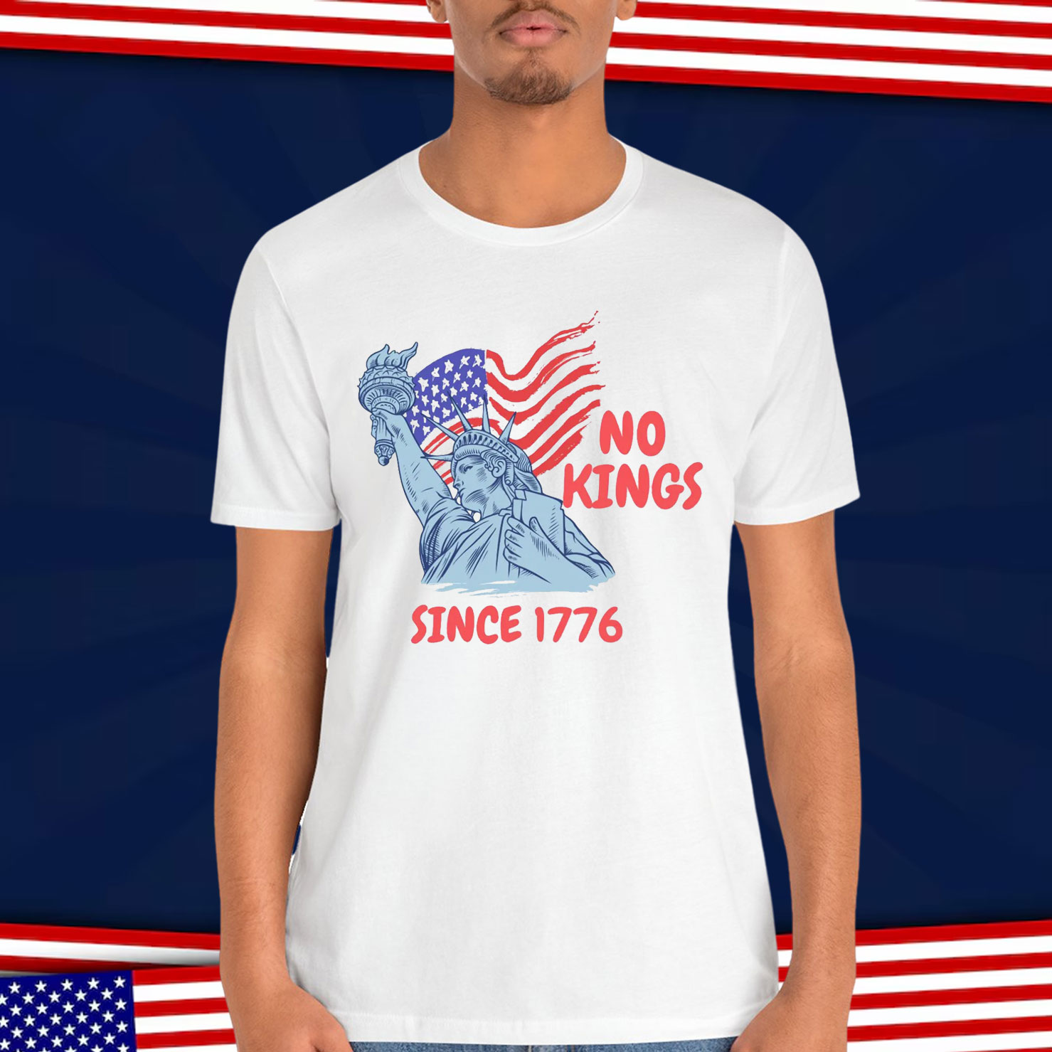 NO KINGS Anti Authoritarian Protest T-Shirt