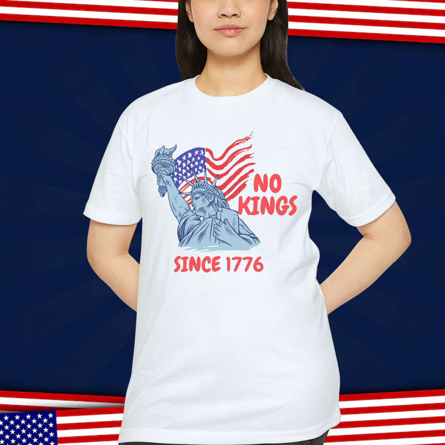 NO KINGS Anti Authoritarian Protest T-Shirt