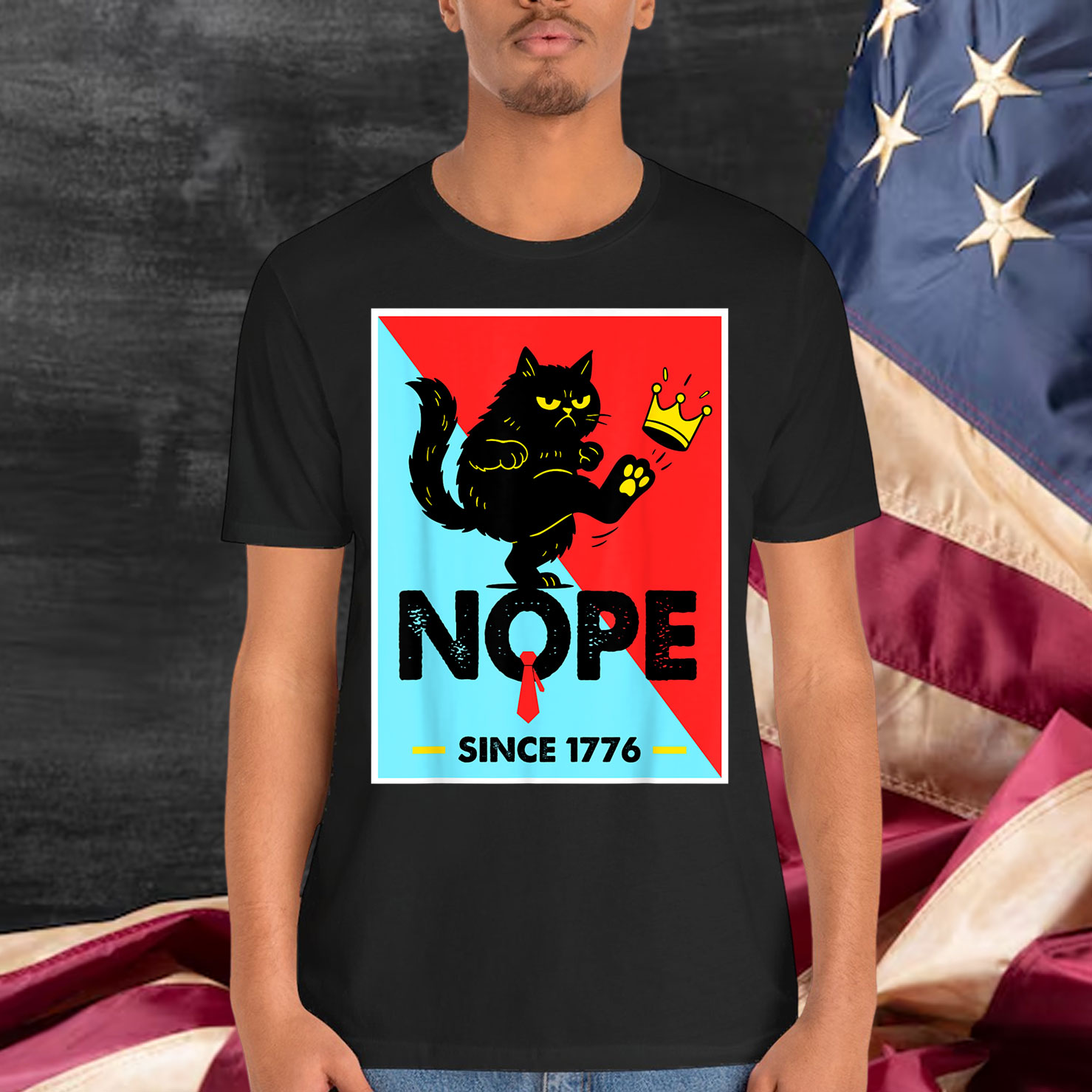 NOPE No Kings In America Since 1776 Political For T-Shirt