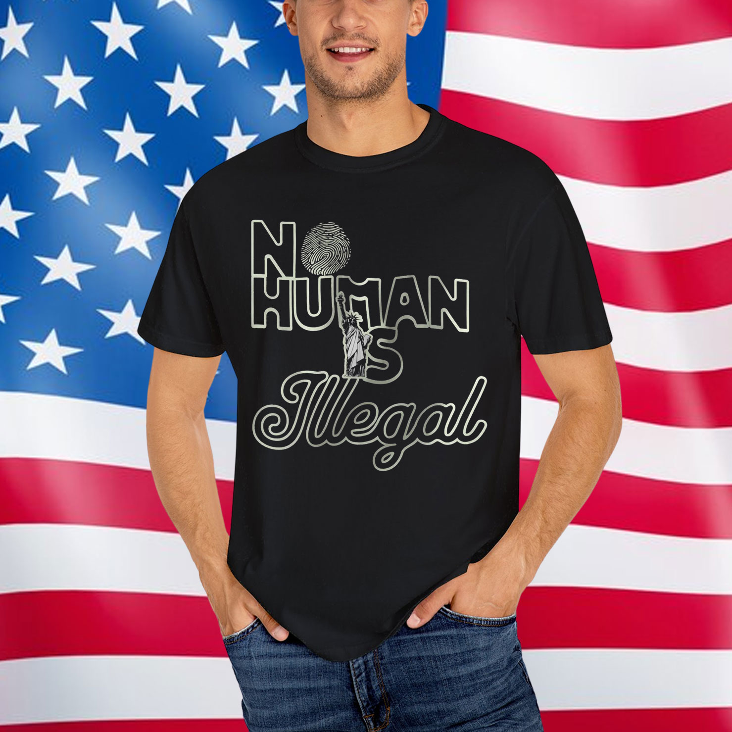 No Human Is Illegal Abolish ICE Shirt