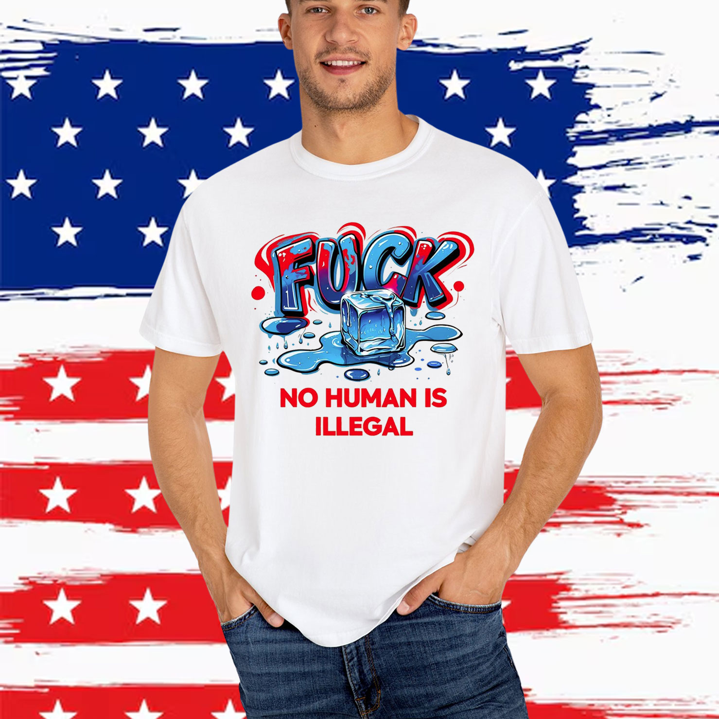 No Human Is Illegal Fuck ICE Shirt