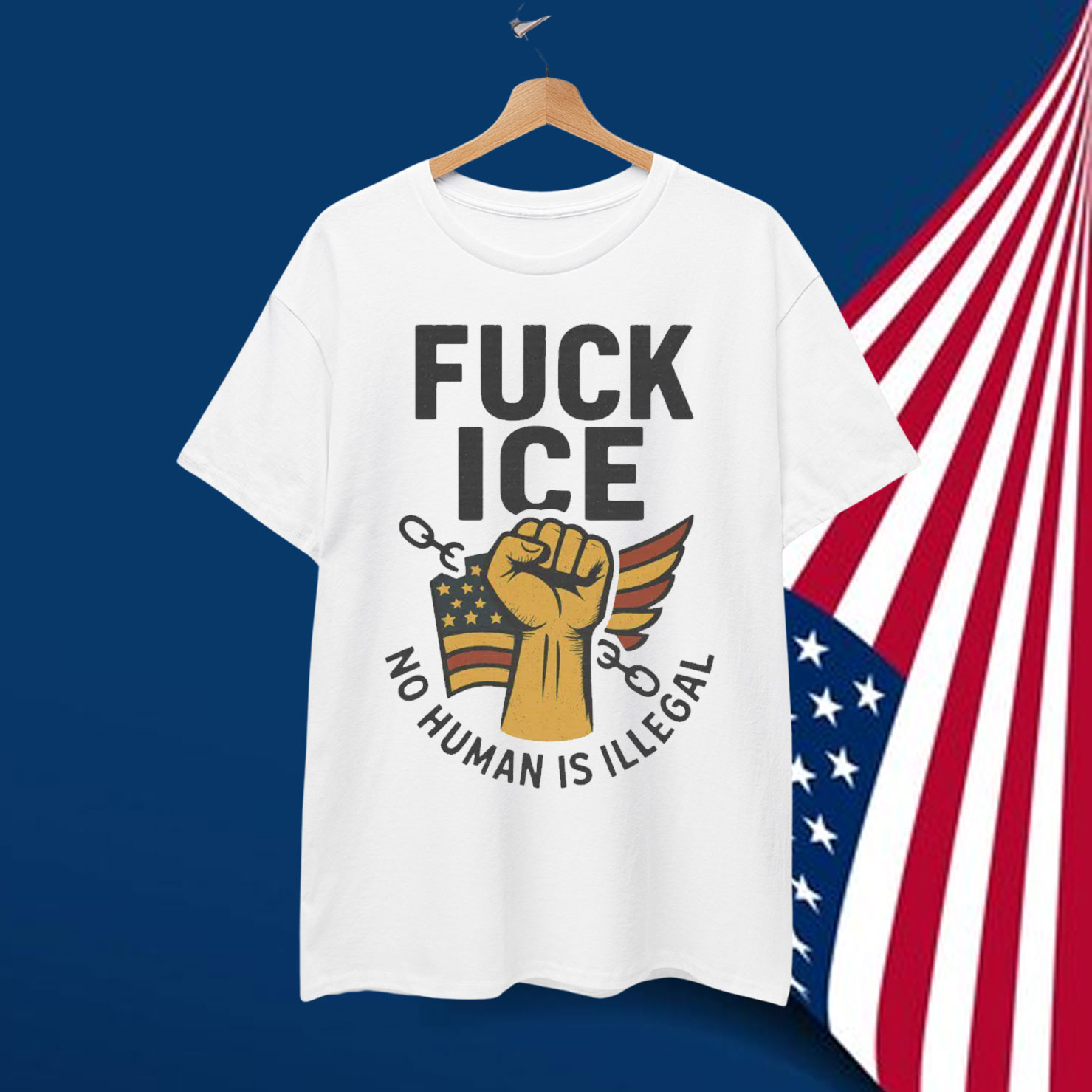 No Human Is Illegal Fuck ICE Shirt