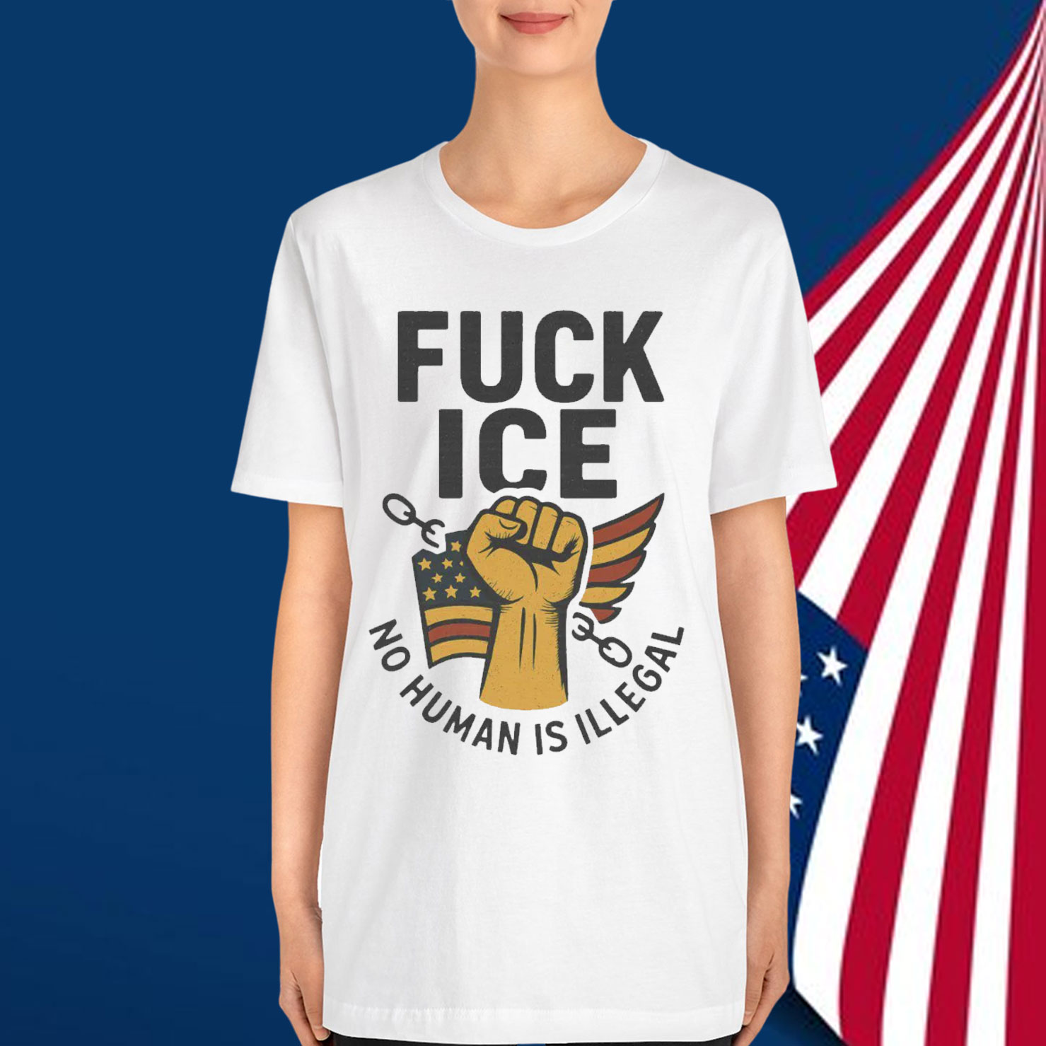 No Human Is Illegal Fuck ICE Shirt
