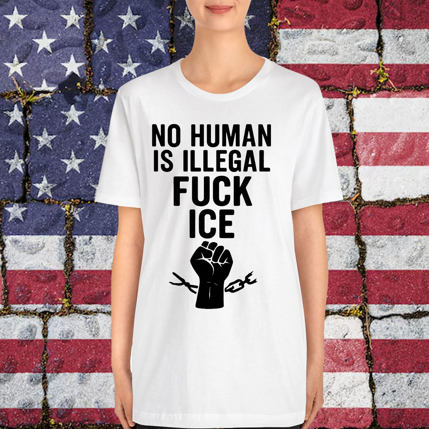 No Human Is Illegal Fuck ICE Shirt