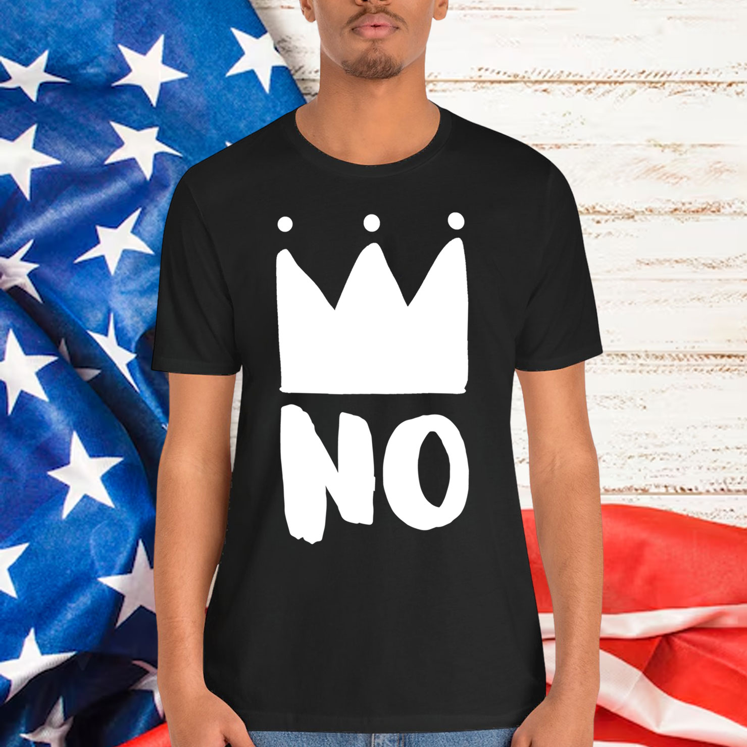 No King Crown Retro Vintage Grunge T-Shirt