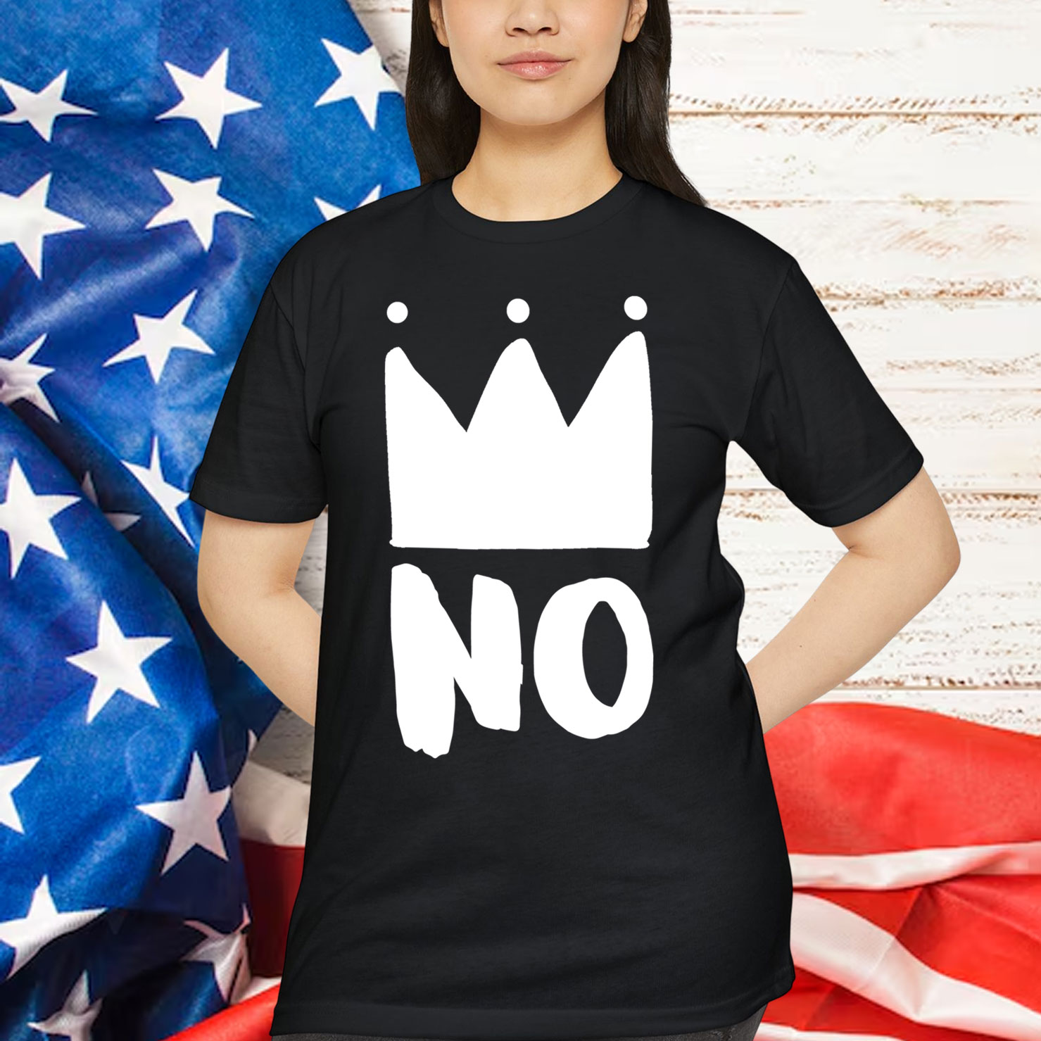 No King Crown Retro Vintage Grunge T-Shirt